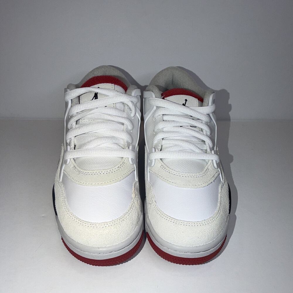 Jordan Air Jordan 4 RM (GS) Boys 6Y White/Varsity Red Black FQ7938-102 - Picture 2 of 7